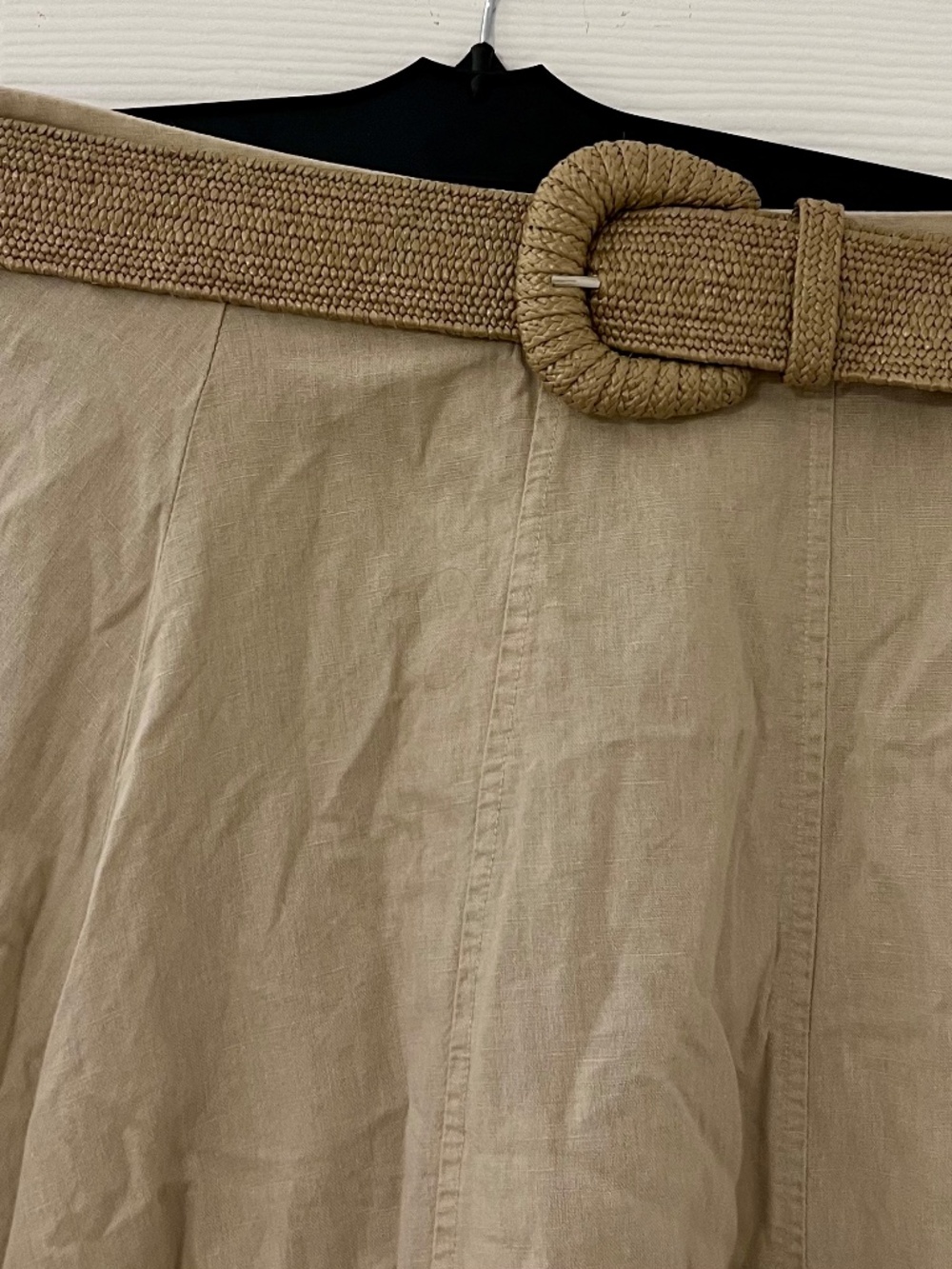 Zara Linen Skirt with Belt